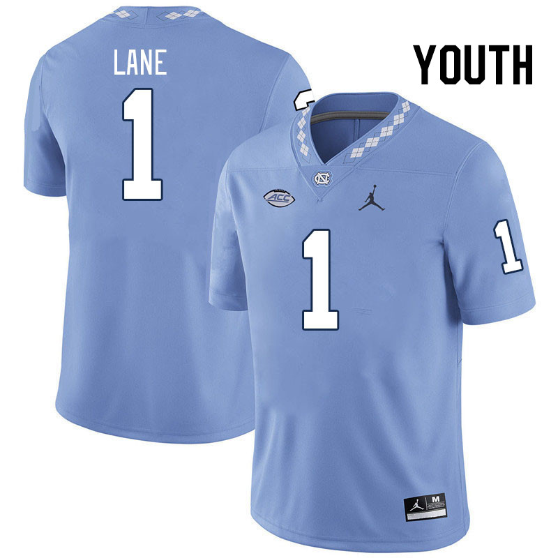 Youth #1 Antavious Lane North Carolina Tar Heels College Football Jerseys Stitched Sale-Carolina Blu